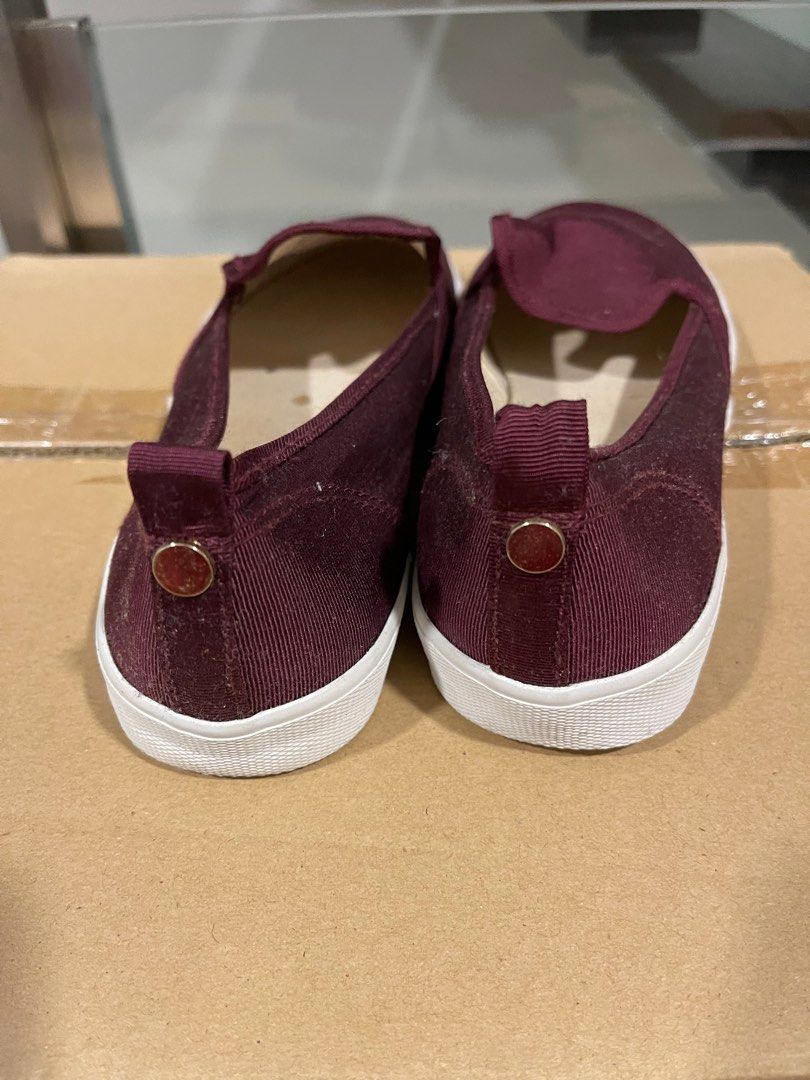 H M Maroon Shoes Ladies Men Unisex