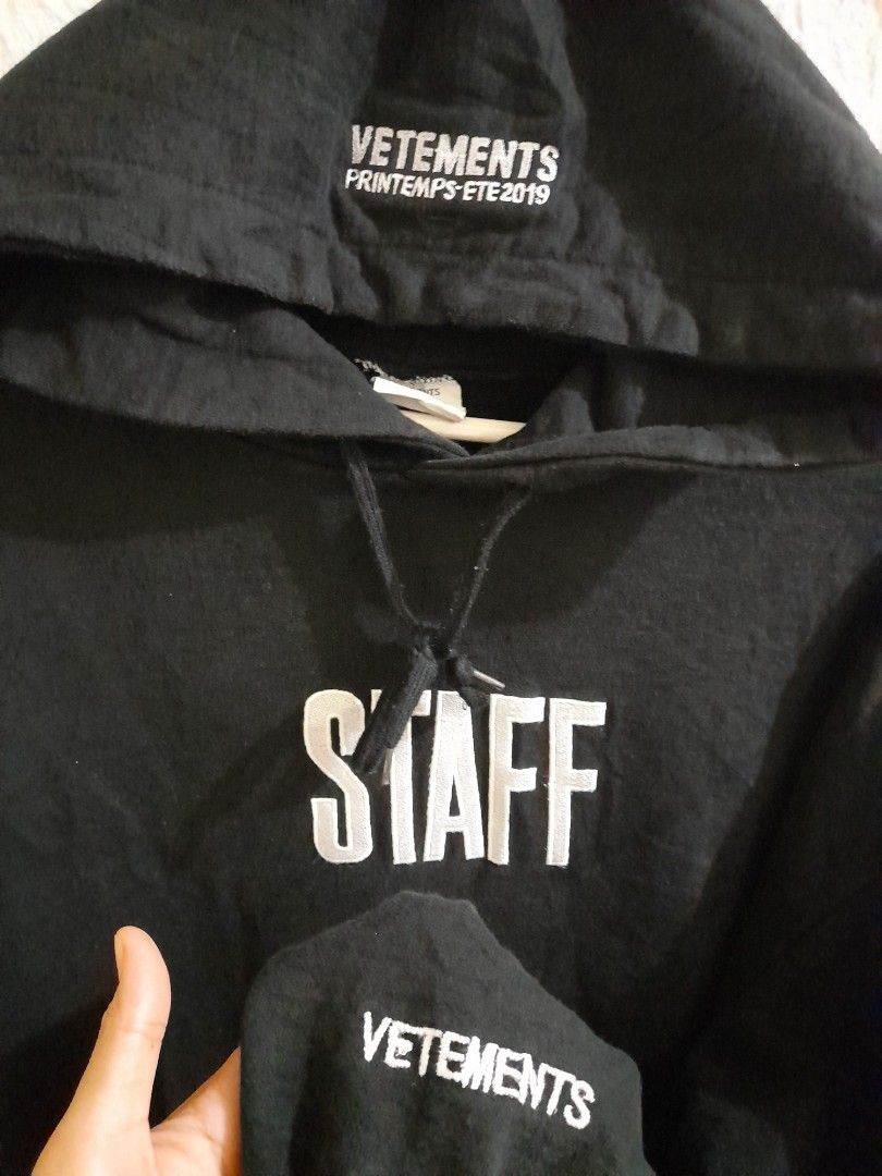 Staff discount hoodie vetements