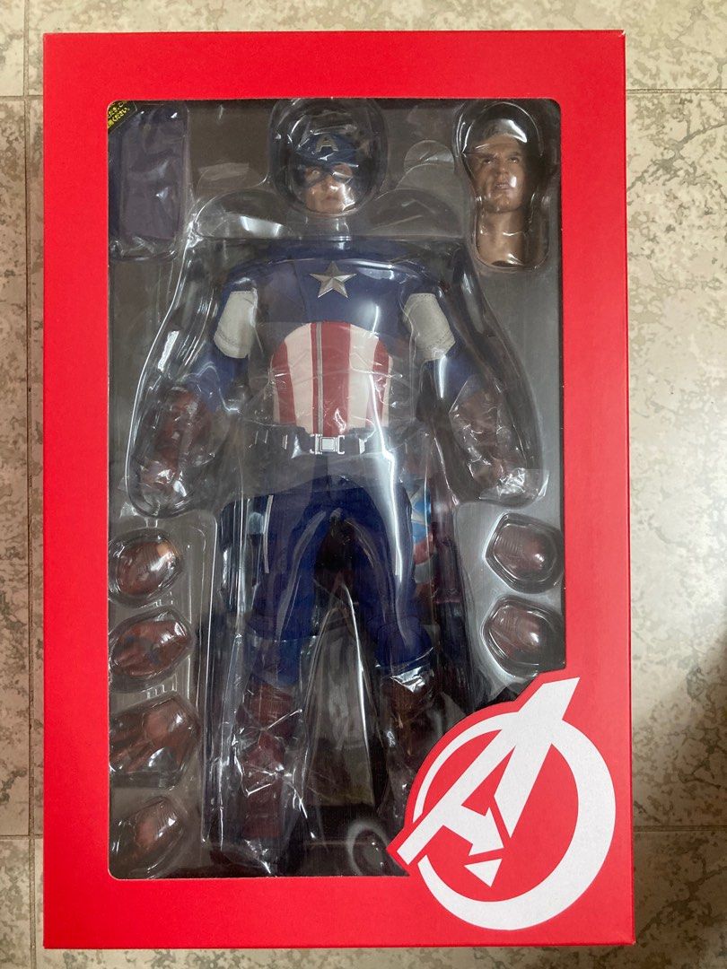 Hottoys Hot Toys The Avengers Captain America MMS174 復仇者聯盟美國隊長美隊CA , 興趣及遊戲,  玩具& 遊戲類- Carousell