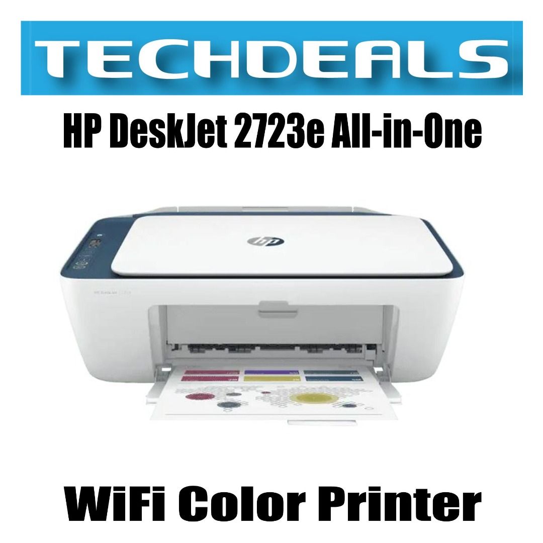 HP DeskJet 2723e All-in-One WiFi Color Printer, Computers & Tech ...