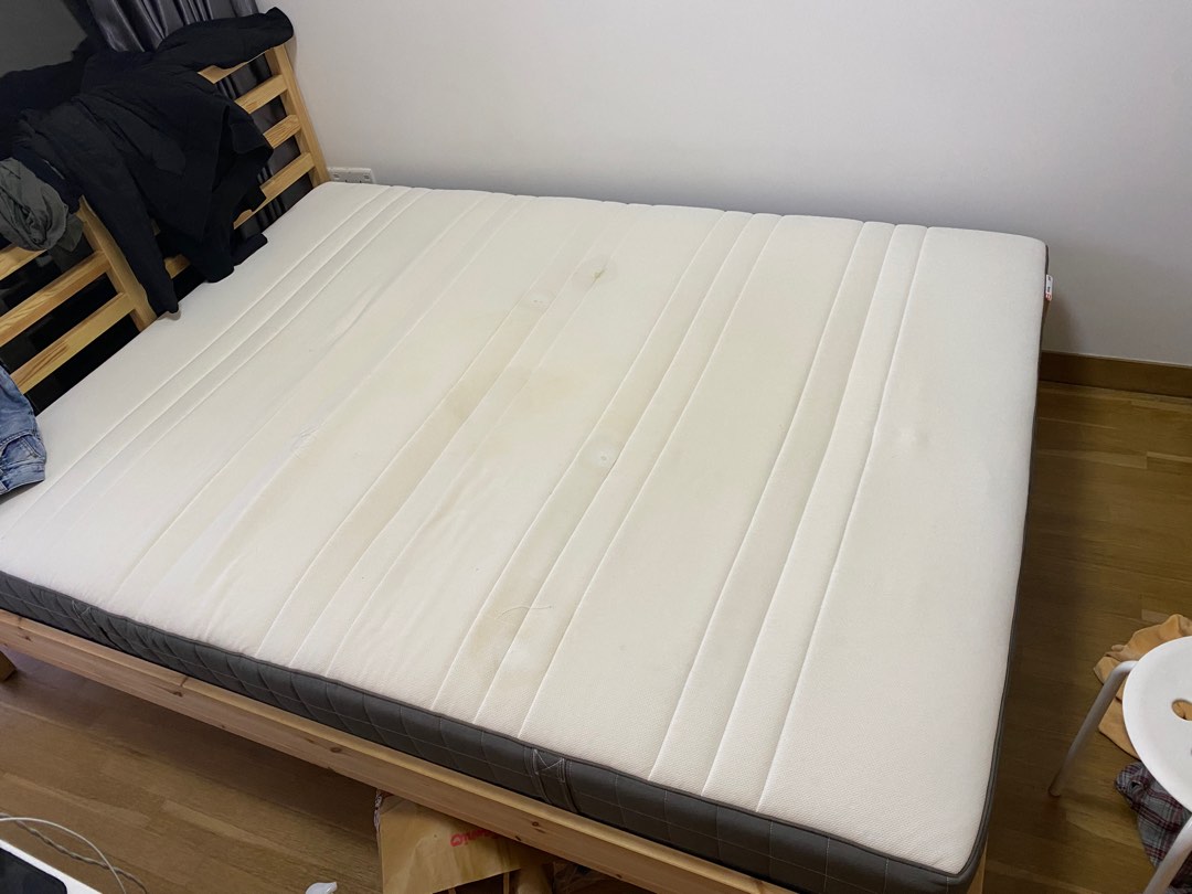 Ikea bed frames and mattresses, Furniture & Home Living, Furniture, Bed