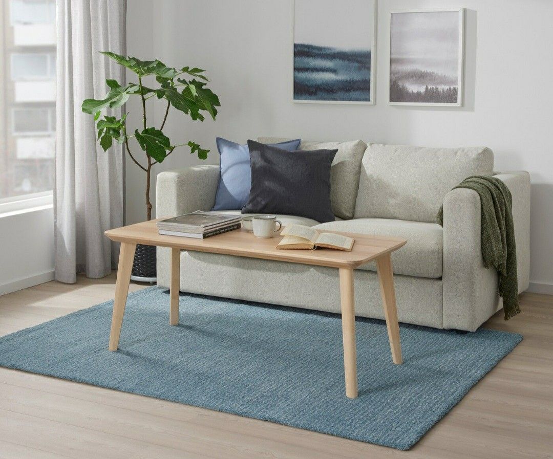 STOENSE rug, low pile, blue, 6'5 - IKEA