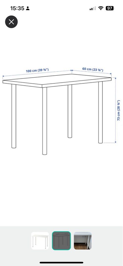 ikea table, Furniture & Home Living, Furniture, Tables & Sets on Carousell