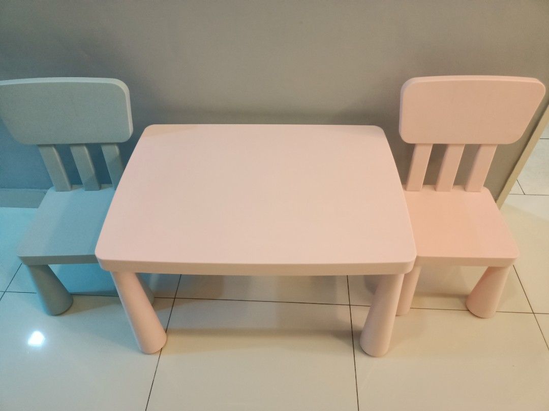 IKEA table and chairs, Babies & Kids, Baby Nursery & Kids Furniture