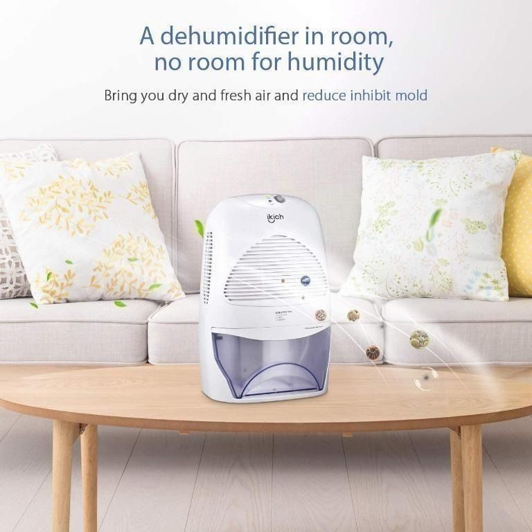 IKICH Dehumidifier 2L Portable WhisperQuiet with Auto Shut Off, Low