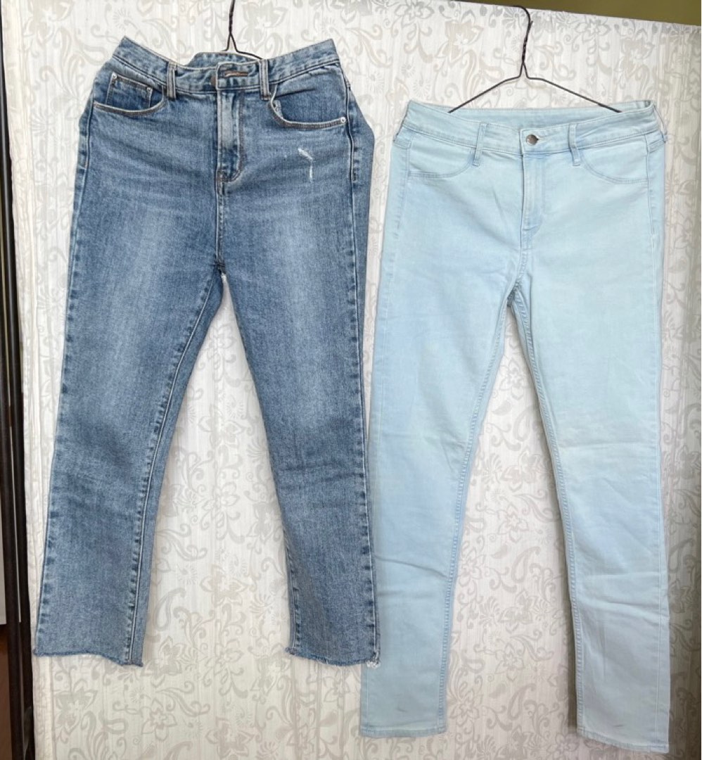 TEM & H&M Denim Jeans, Women's Fashion, Bottoms, Jeans & Leggings on