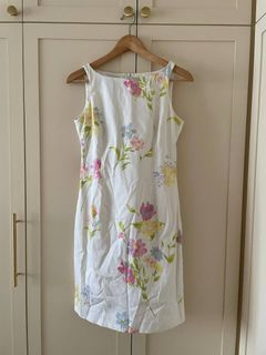 Jones New York USA floral sleeveless shift dress