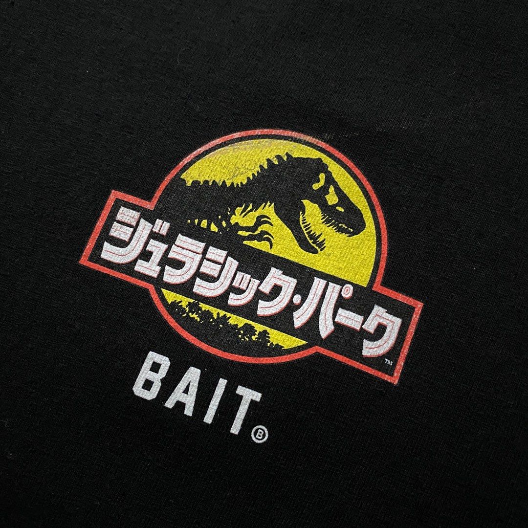 Jurassic Park X BAIT Damage Control Vintage Tshirt Men s
