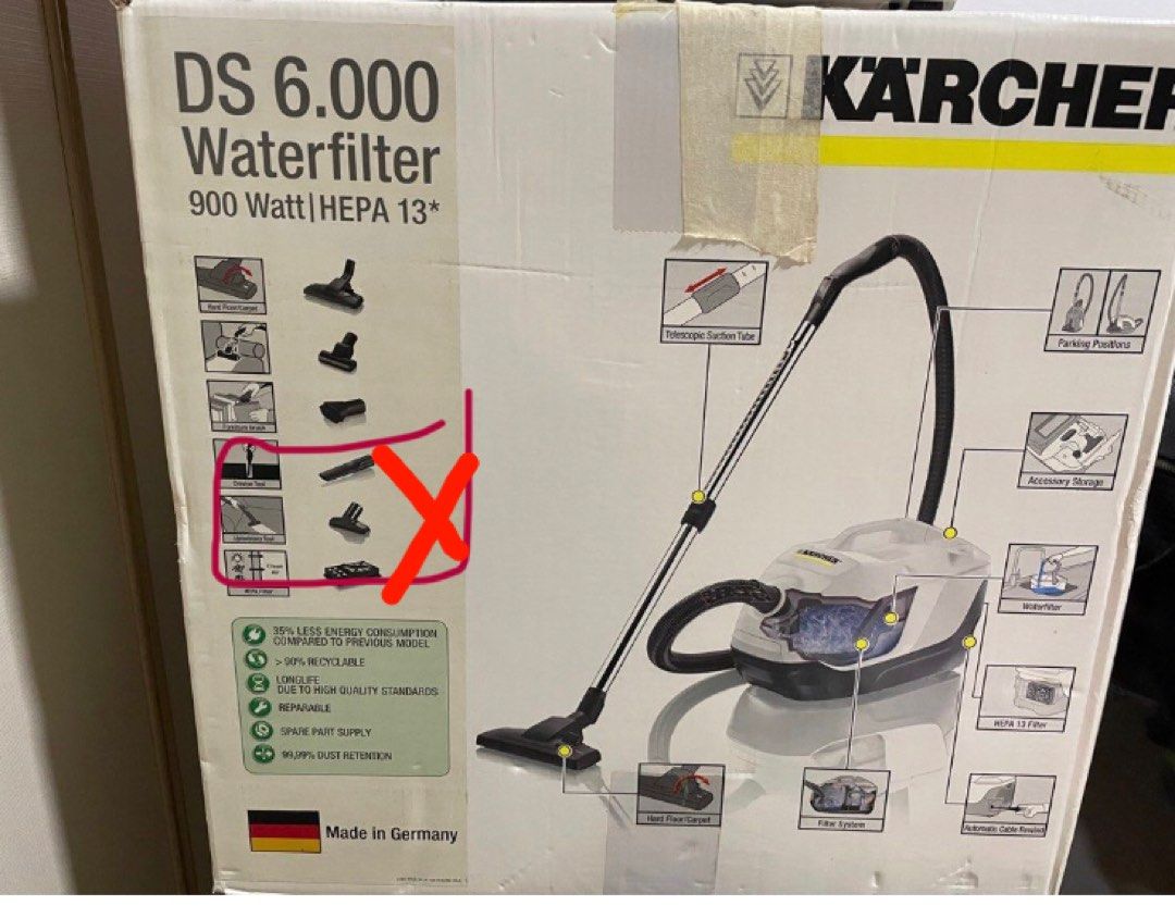 Karcher Water Filter Vacuum Cleaner ds 6.000, TV & Home Appliances