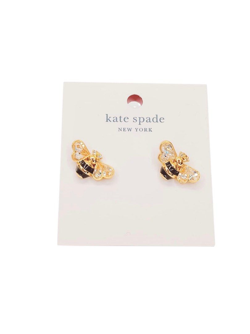 Kate Spade All Abuzz Stone Bee Stud Earrings, Luxury, Accessories on  Carousell