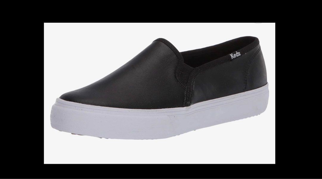 Keds double decker leather black store