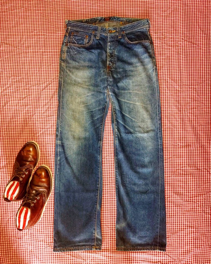 Lee 101 cowboy washed denim 🇯🇵日本製(1930年代復刻丹寧製品), 男裝