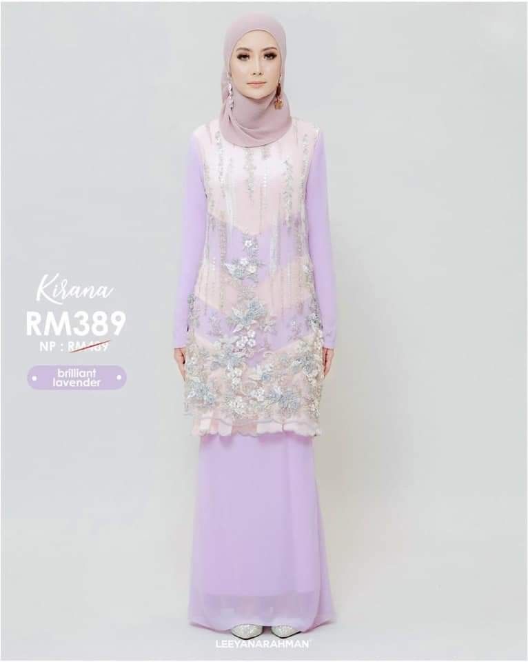 Leeyanarahman Kirana Purple XL, Women's Fashion, Muslimah Fashion, Baju ...