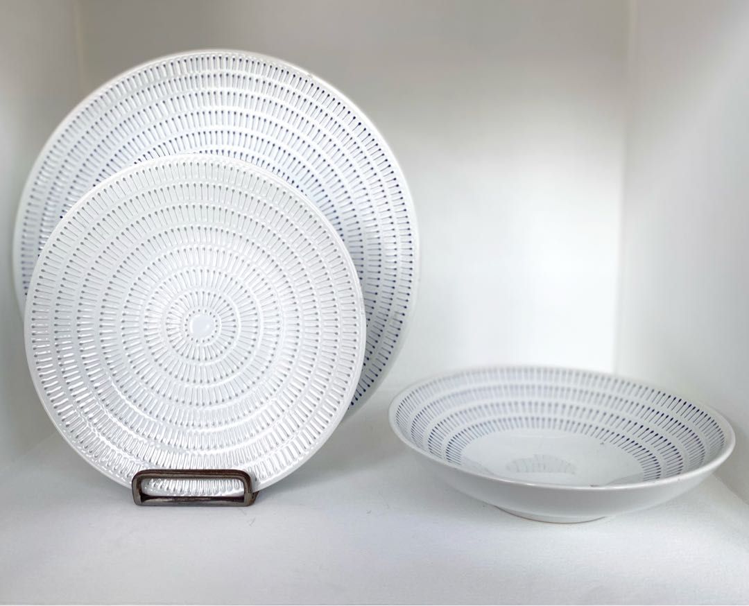 Linea Dinner Plate Set, Kitchen & Appliances di Carousell
