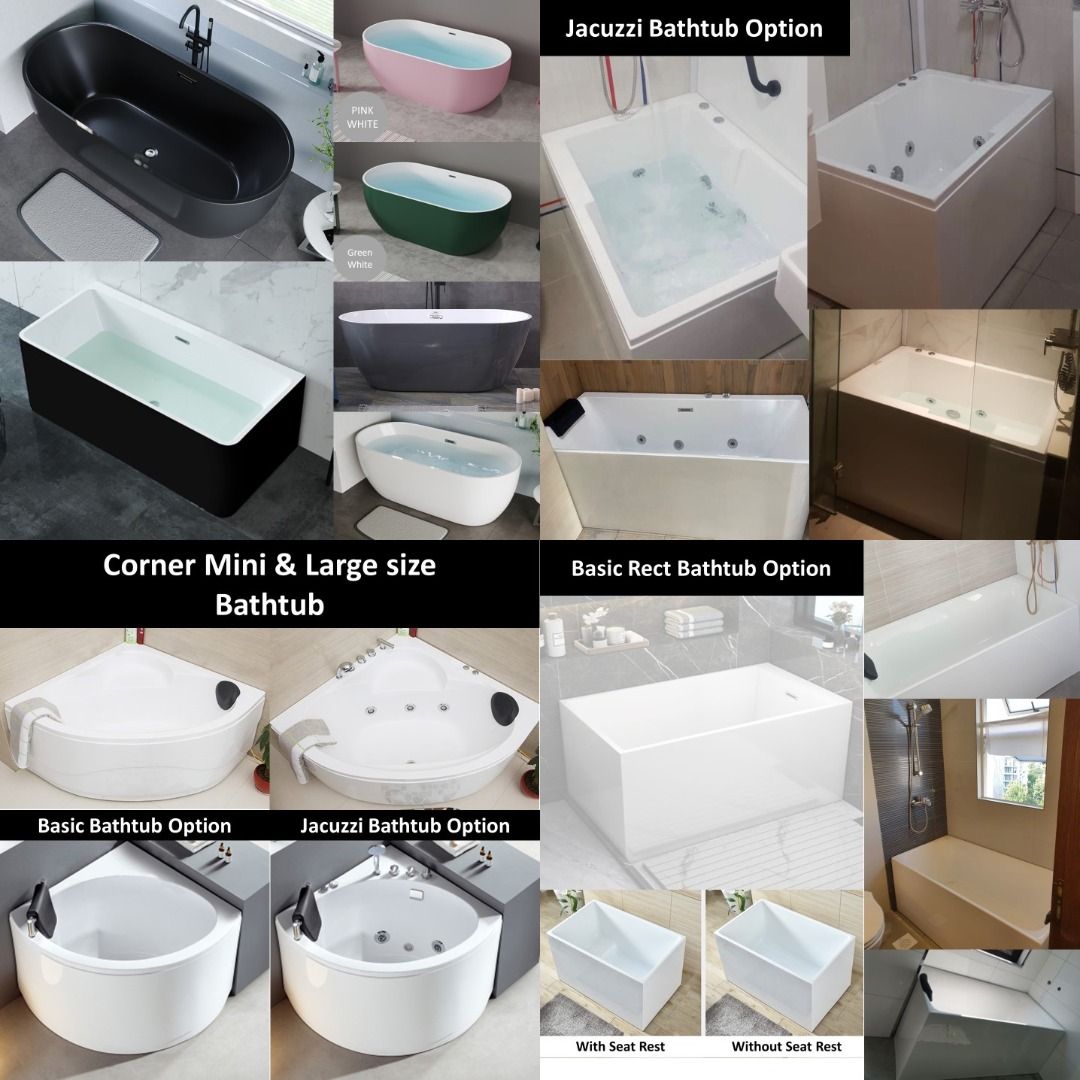 Local Warranty Bathtub ! Suitable for all house type / Premium Bathtub