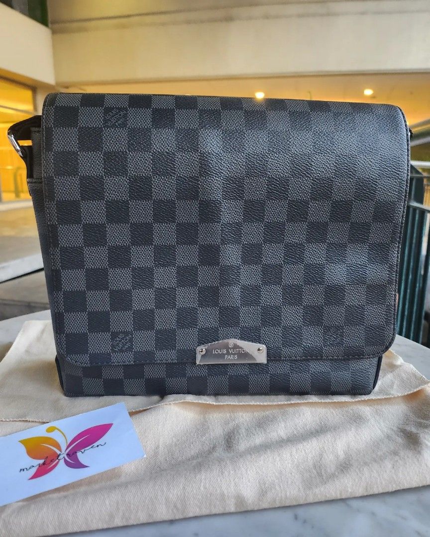 Louis Vuitton District Damier Infini PM Onyx in Coated Canvas with  Silver-tone - US