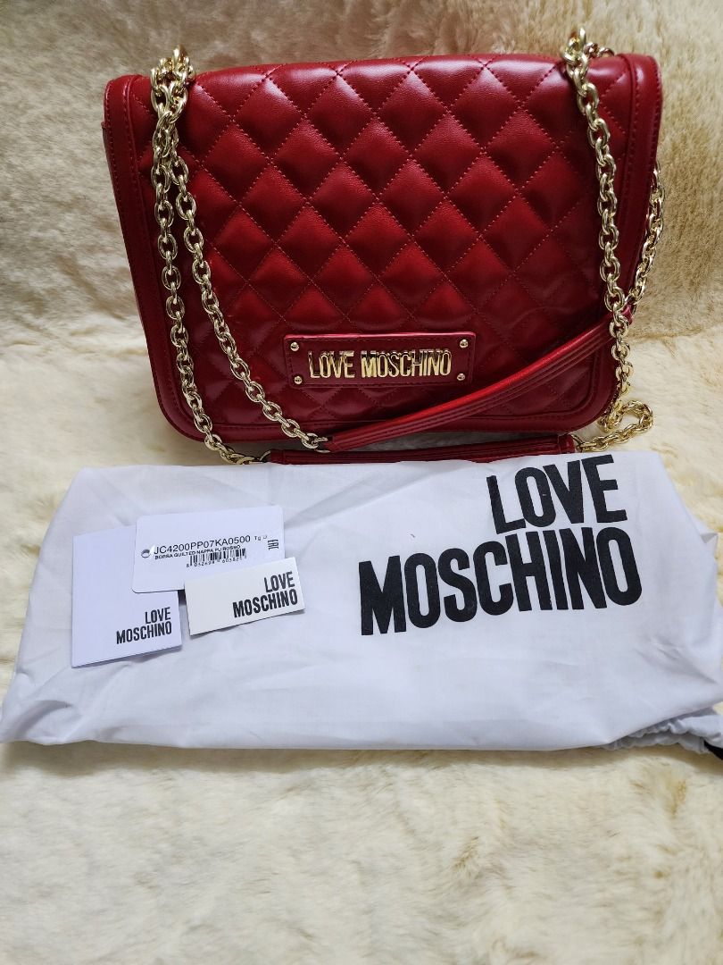 Red love hotsell moschino bag
