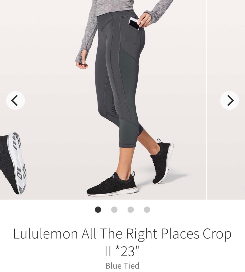 Lululemon All The Right Places 23” in Smoked Spruce, Women's Fashion,  Activewear on Carousell