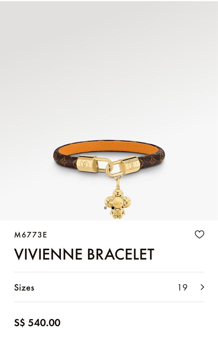 Shop Louis Vuitton Vivienne bracelet (M6773E) by Bloomworld