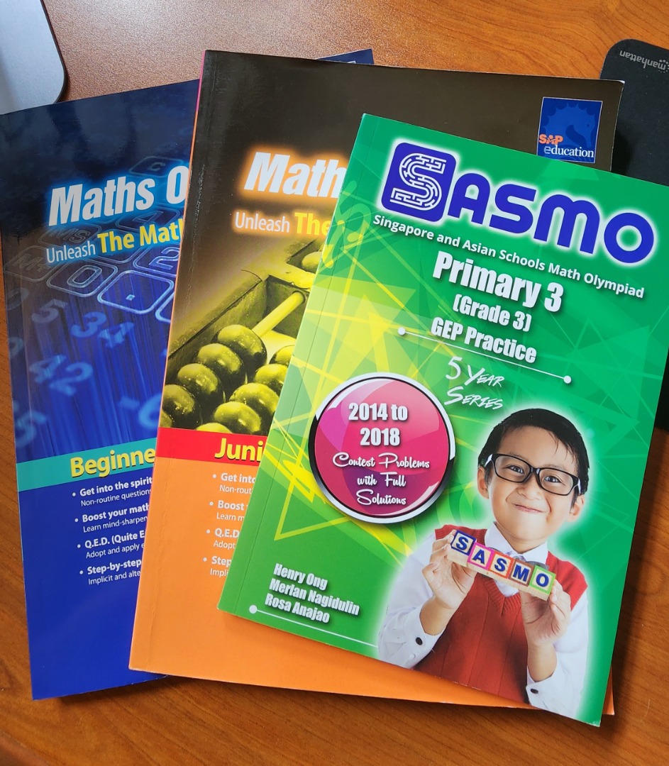 ALL 3 Books for 35 MATHS OLYMPIAD Brand NEW, Hobbies & Toys, Books