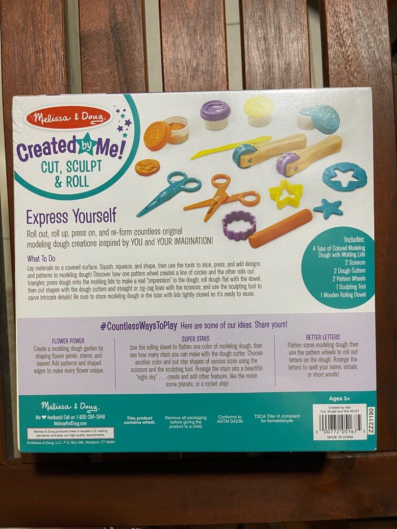Melissa Doug Cut Sculpt and Roll Clay Play Set Hobbies Toys