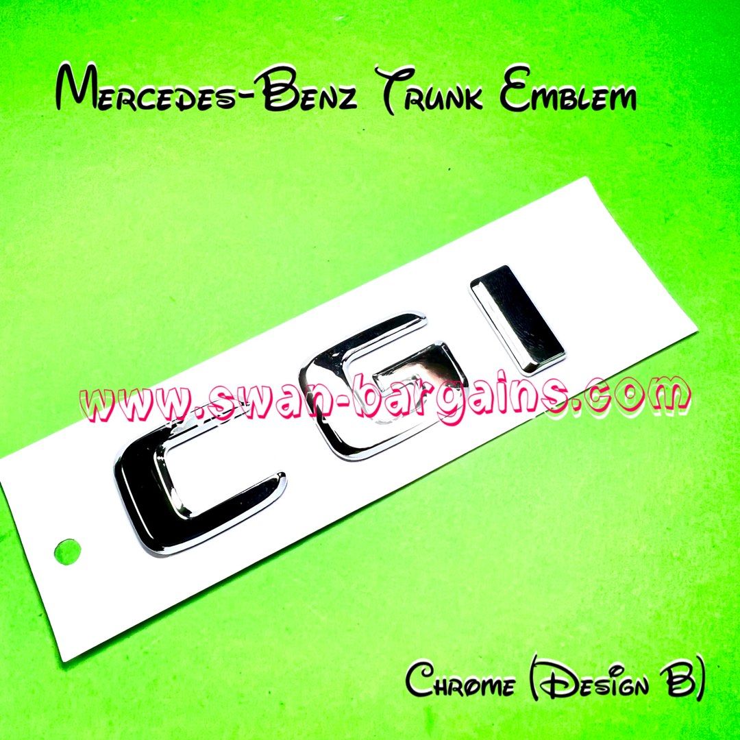 Mercedes Benz CGI CDI Rear Trunk Lettering Emblem Boot Badge Chrome