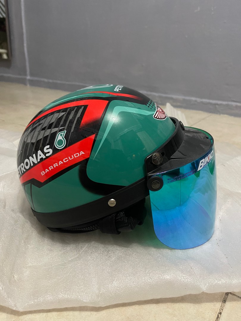 Mhr Helmet Petronas w tinted visor, Motorcycles, Motorcycle Apparel on