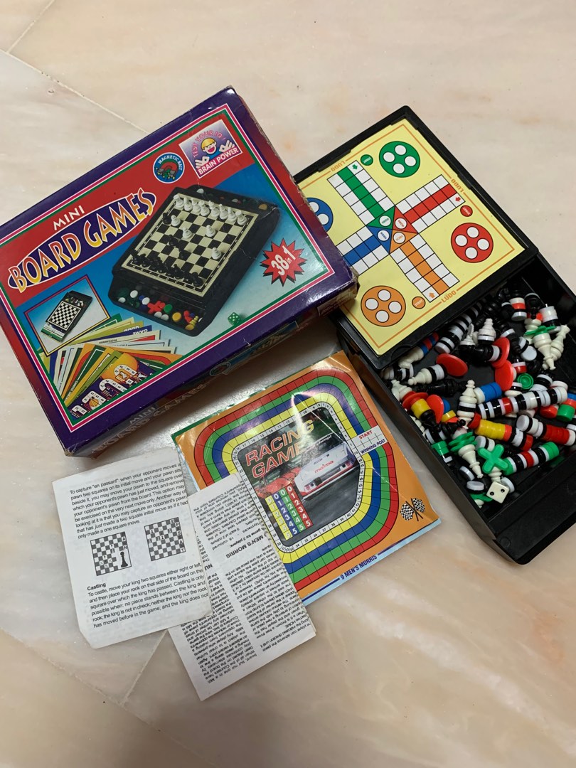 Mini Board Games (38in1), Hobbies & Toys, Toys & Games on Carousell