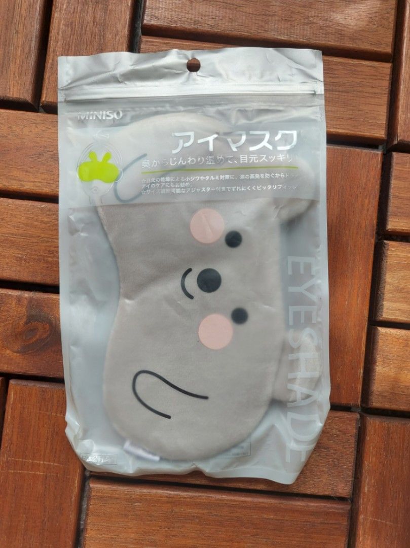 Miniso Bear Sleeping Eye Mask/ Eye Shade, Beauty & Personal Care, Vision Care on Carousell