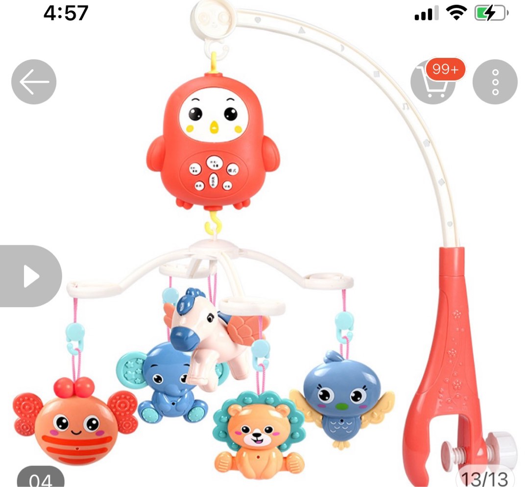 Musical baby cot mobile toy, Babies & Kids, Baby Nursery & Kids