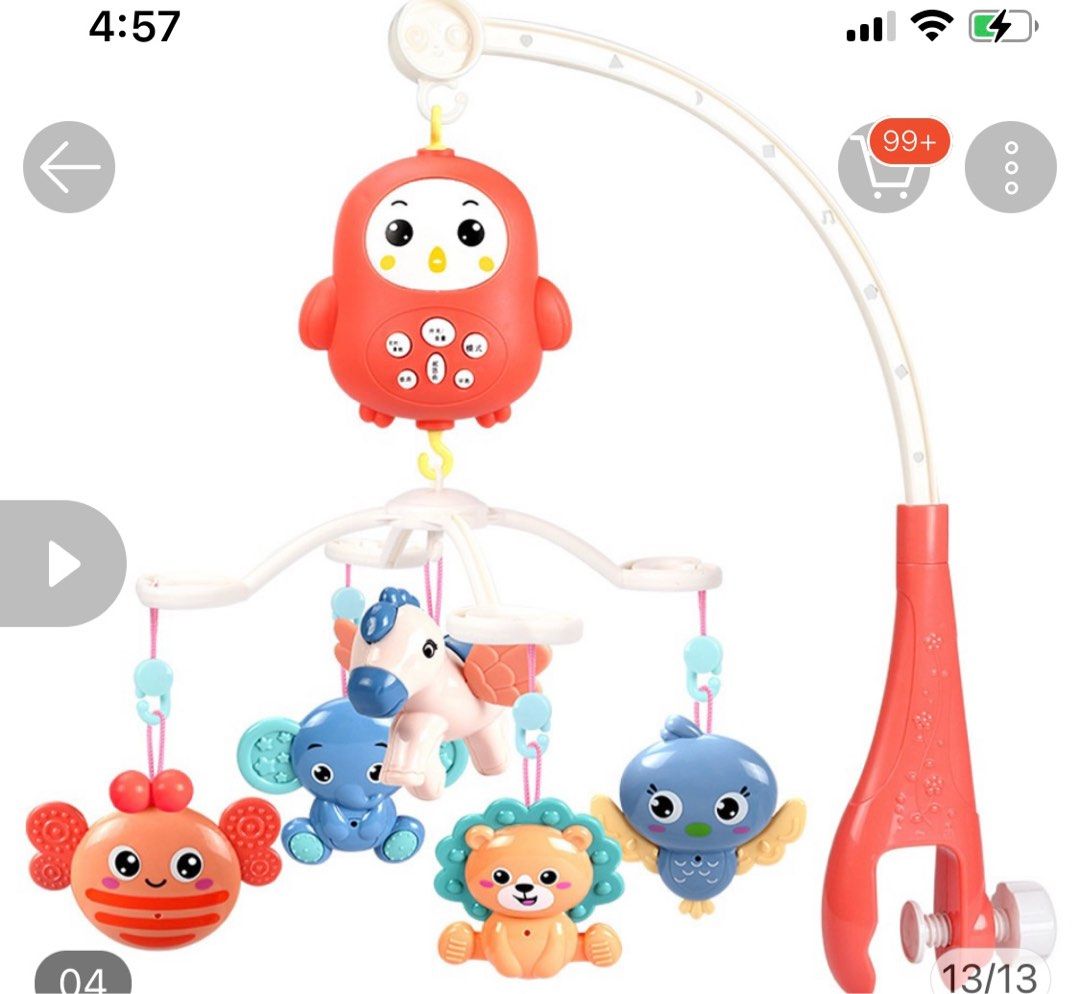 Musical baby cot mobile toy, Babies & Kids, Baby Nursery & Kids