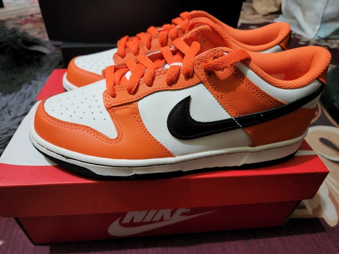 Nike Dunk Low Safety Orange 6y/7.5W, Men's Fashion, Footwear, Sneakers