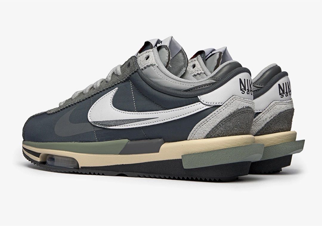 新品NIKE ZOOM CORTEZ SP SACAI GRAY/WHITE-