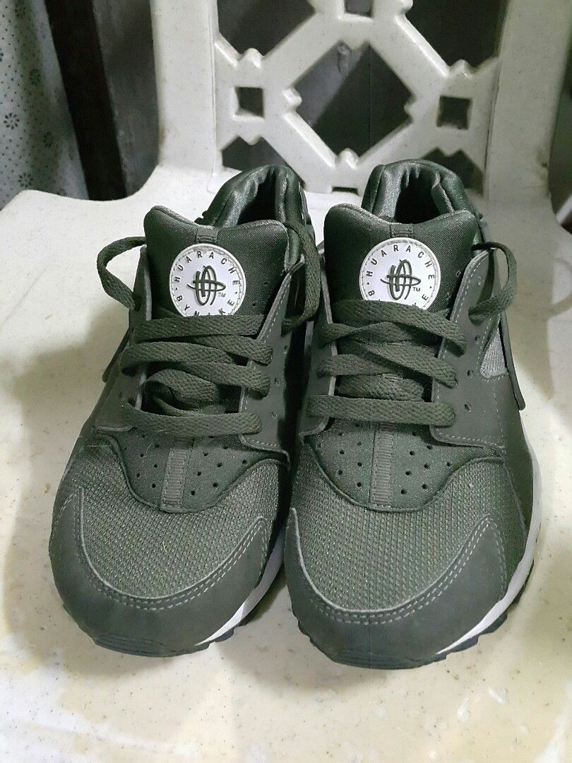 Green huaraches size 7 hotsell