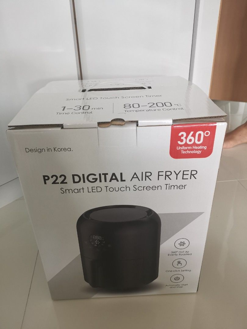 P22 DIGITAL AIR FRYER, TV & Home Appliances, Kitchen Appliances, Fryers