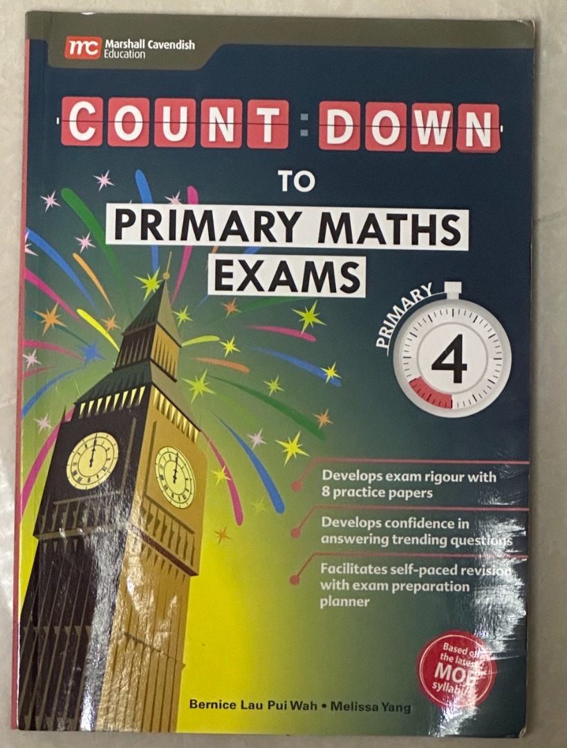 P4 Countdown to Primary Math Exam Marshall Cavendish, Hobbies & Toys ...
