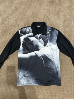 Pleasures long sleeve polo shirt joy division