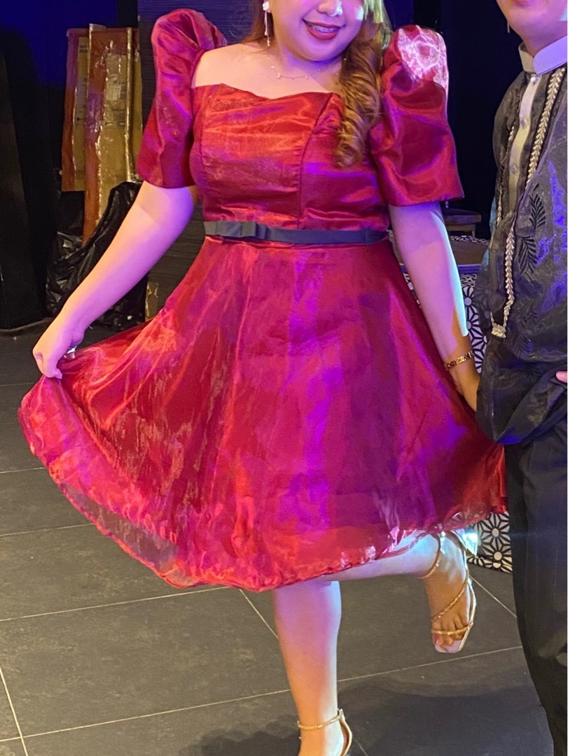 Modern filipiniana top for chubby