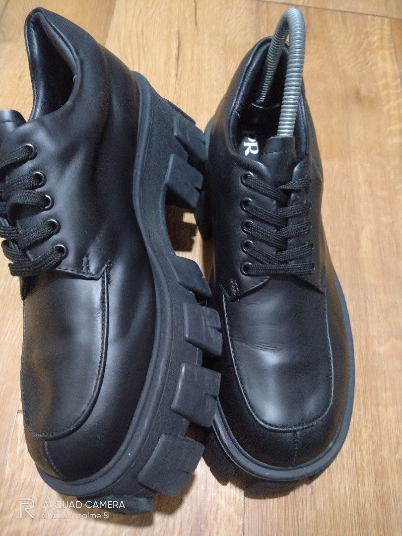 Prada monolith best sale lace up shoes