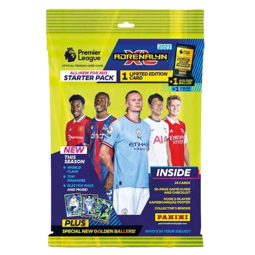 2023-24 Panini Adrenalyn XL Premier League Cards - Starter Pack (Album,  Gameboard, 24 Cards + LE) 
