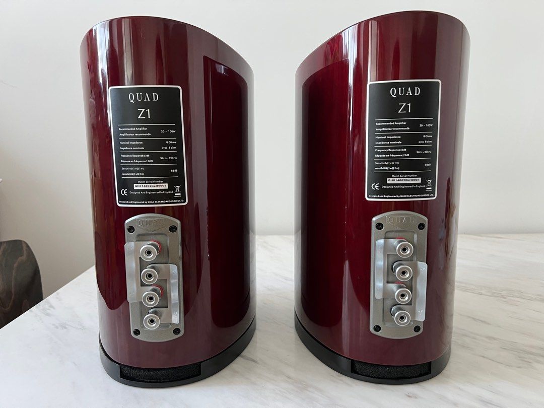 Quad Hifi Z1 bookshelf speakers ribbon tweeter, Audio, Soundbars