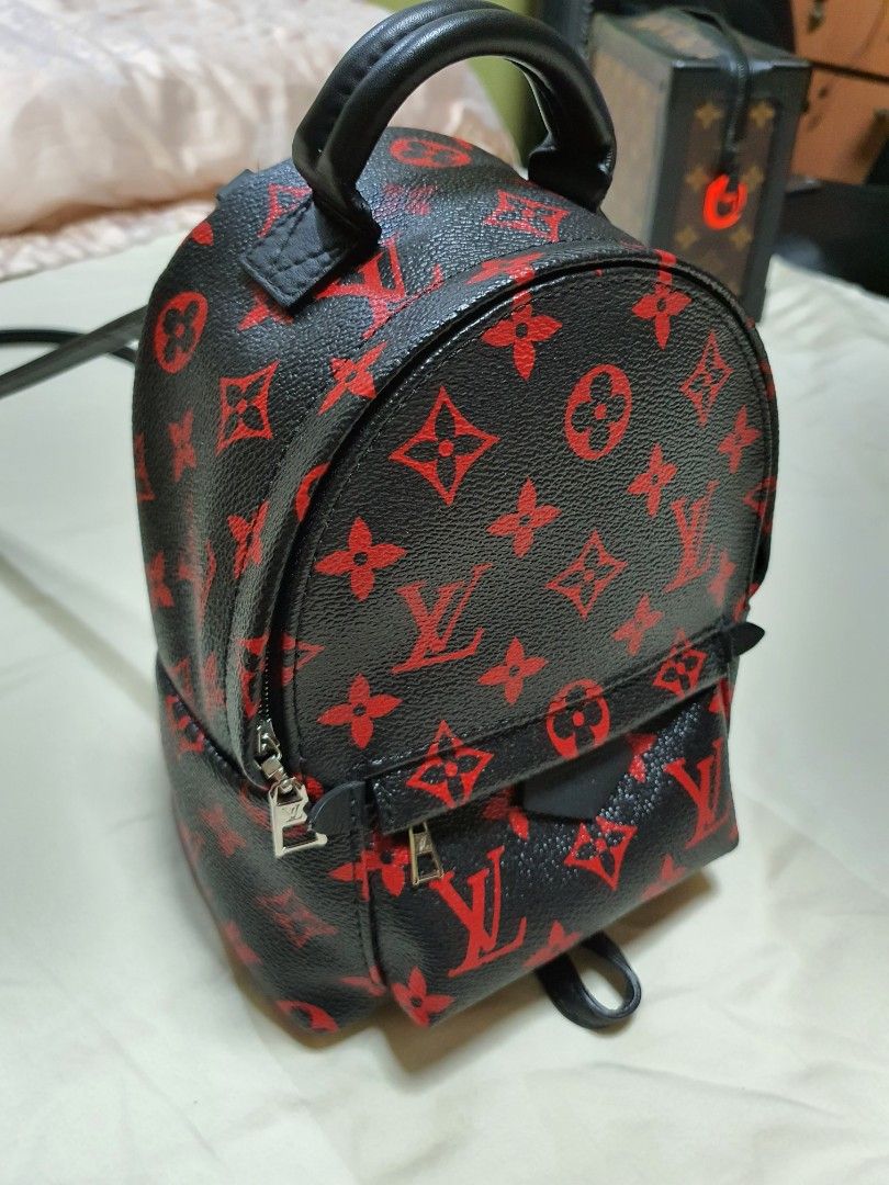 Louis Vuitton Palm Springs Backpack Limited Edition Monogram Infrarouge  Mini Black 1724761