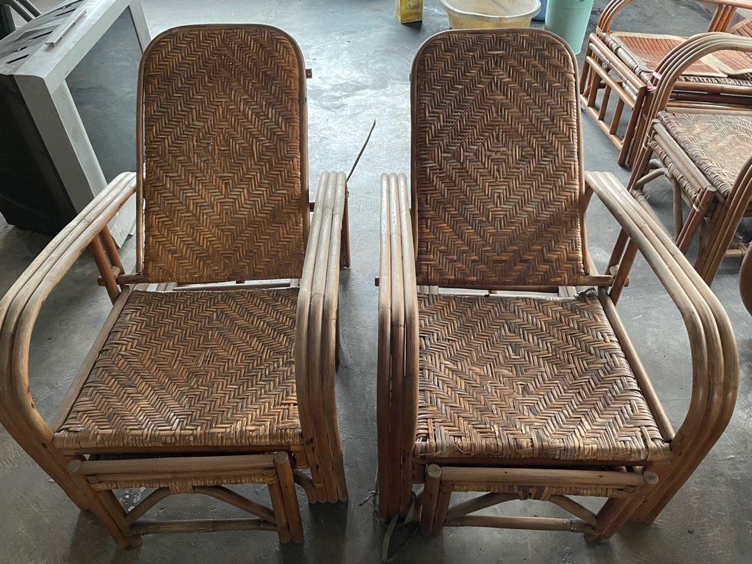 Rattan chairs, Furniture & Home Living, Furniture, Chairs on Carousell
