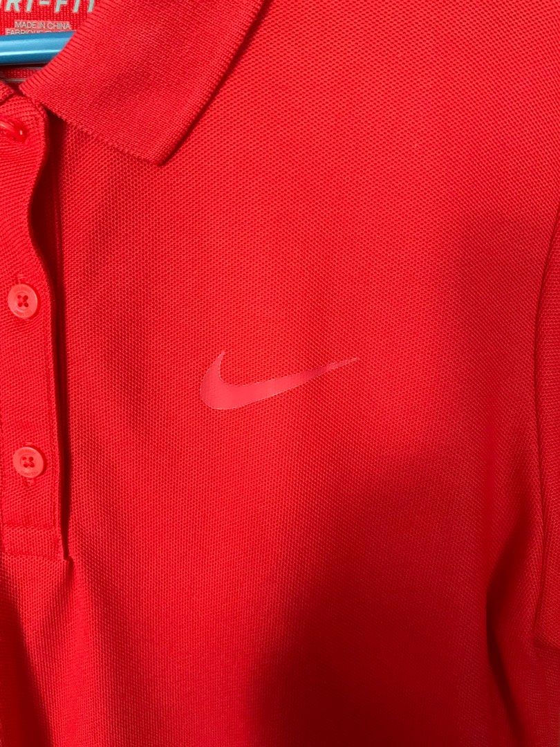 Red cheap nike polo