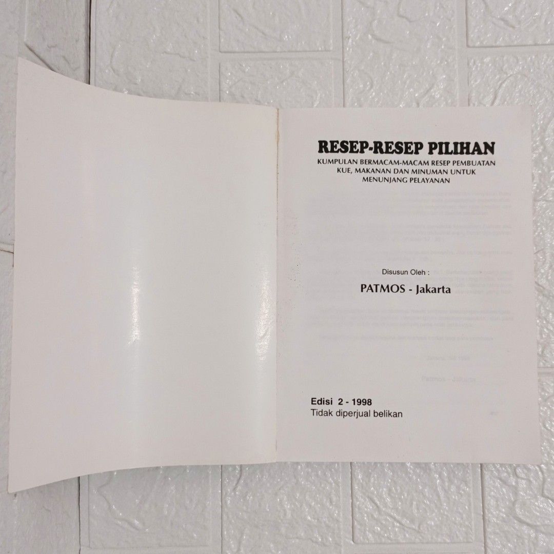 Resep-Resep Pilihan & Tips, Buku & Alat Tulis, Buku di Carousell