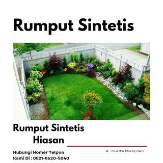 rumput sintetis hiasan