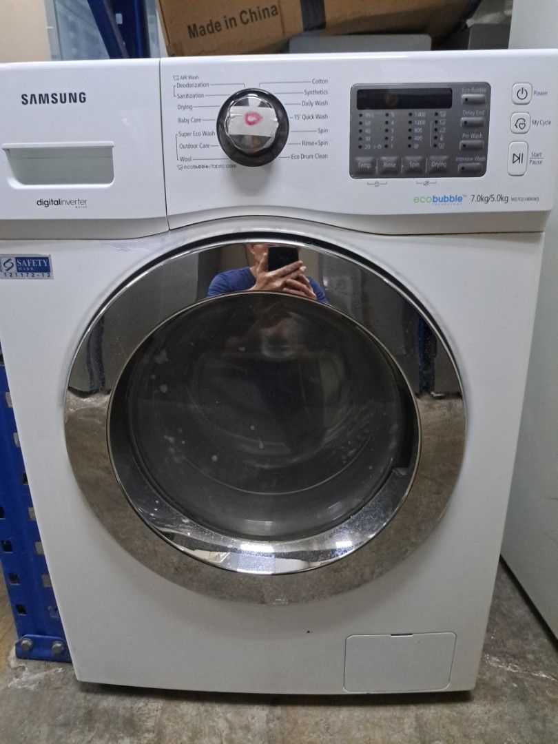 Samsung 7kg front load Washing Machine washer inverter 3ticks warranty 2months, TV & Home