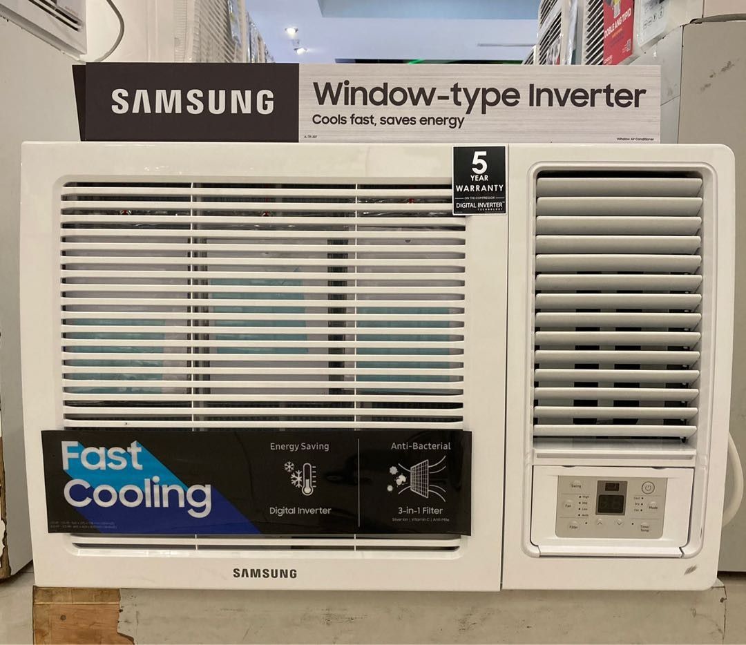 SAMSUNG WINDOW TYPE AIRCON (DIGITAL INVERTER), TV & Home Appliances