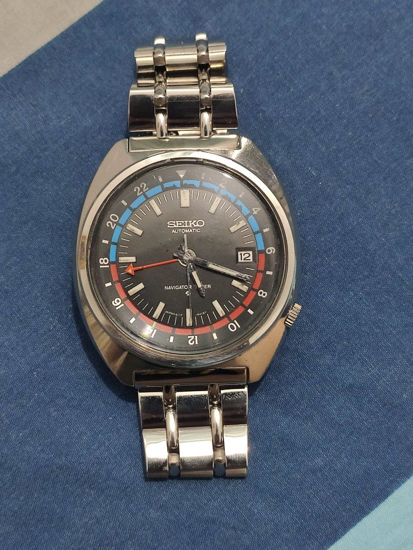 Seiko Navigator Timer 6117-6410 w Uncle Seiko Railroad Bracelet, Men's  Fashion, Watches & Accessories, Watches on Carousell