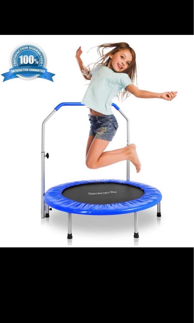 SereneLife Portable & Foldable Trampoline 40", Sports Equipment